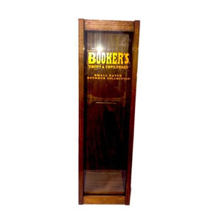 Booker's Whiskey Display Box Wood and Plexiglass